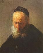 REMBRANDT Harmenszoon van Rijn, Head of an old man